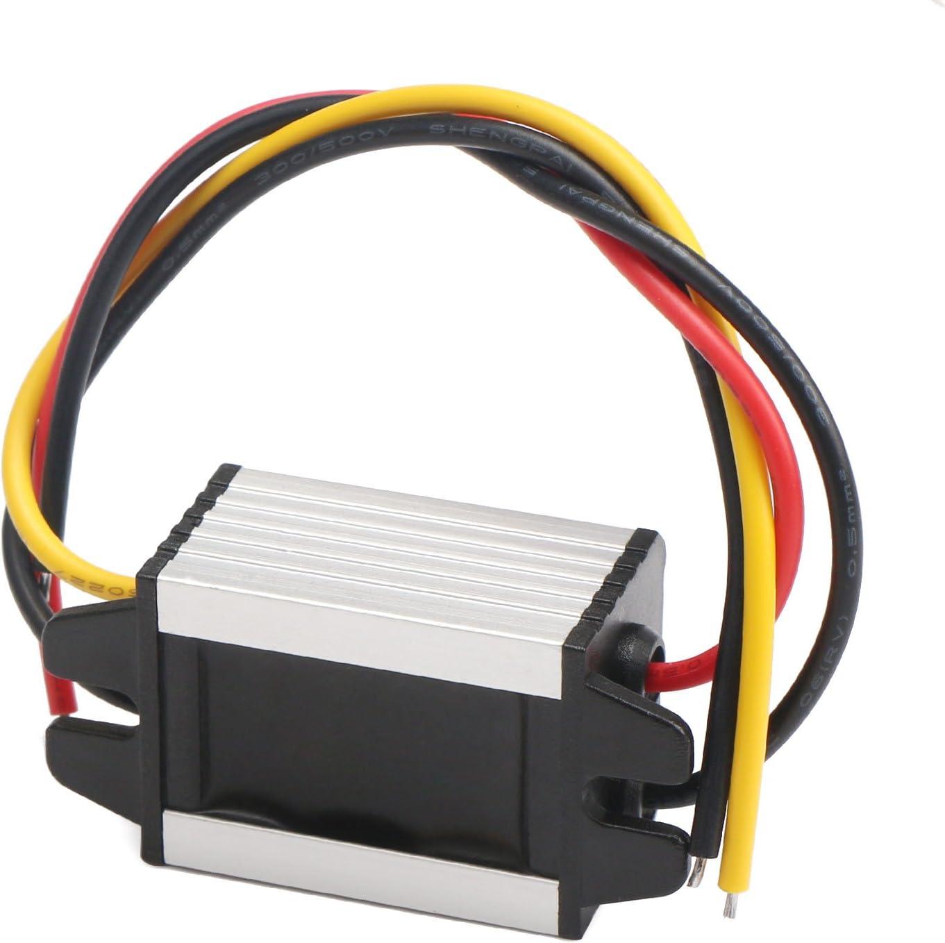imageDROK 12v to 37v Buck Converter DC 835V to 37V 3A 11W Voltage Regulator Board Power Supply Module 5V 6V 9V 12V 24V Waterproof Car Volt Step Down Buck Converter12V6V Converter