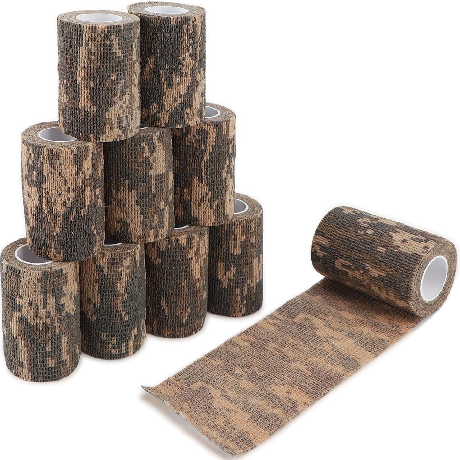 imageDROK 410 Roll Camo Tape Wrap Camouflage SelfAdhesive Camo Stick Bandage for Outdoor Sports Climbing Camping 23in x 1476ft for Range Finder Camera Flashlight BicycleACU Camo