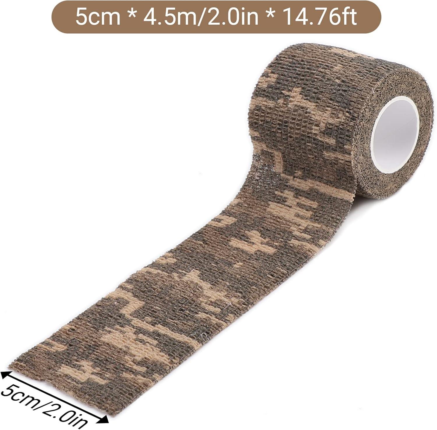imageDROK 410 Roll Camo Tape Wrap Camouflage SelfAdhesive Camo Stick Bandage for Outdoor Sports Climbing Camping 23in x 1476ft for Range Finder Camera Flashlight BicycleACU Camo