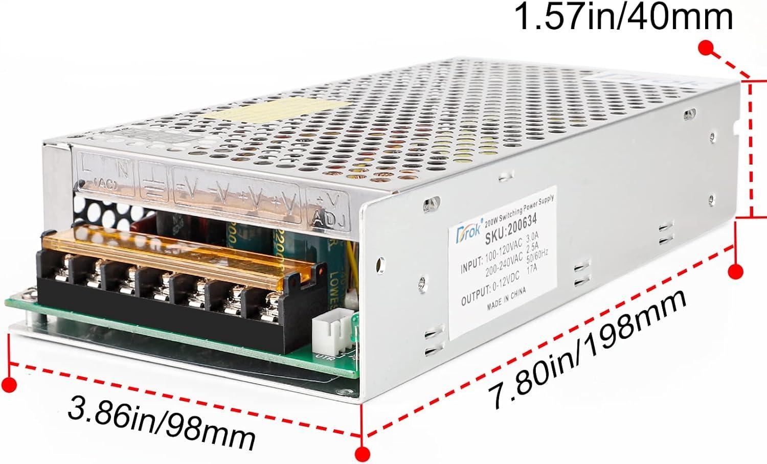imageDROK 48V Power Supply AC 110V220V to DC 048V 10A 480W Buck Converter Adjustable Variable LED Adapter Regulated 5V 12V 24V 30V 36V 48V Volt Voltage Transformer 10A Amp Charger for Lab CCTVSingle Display Fix Current