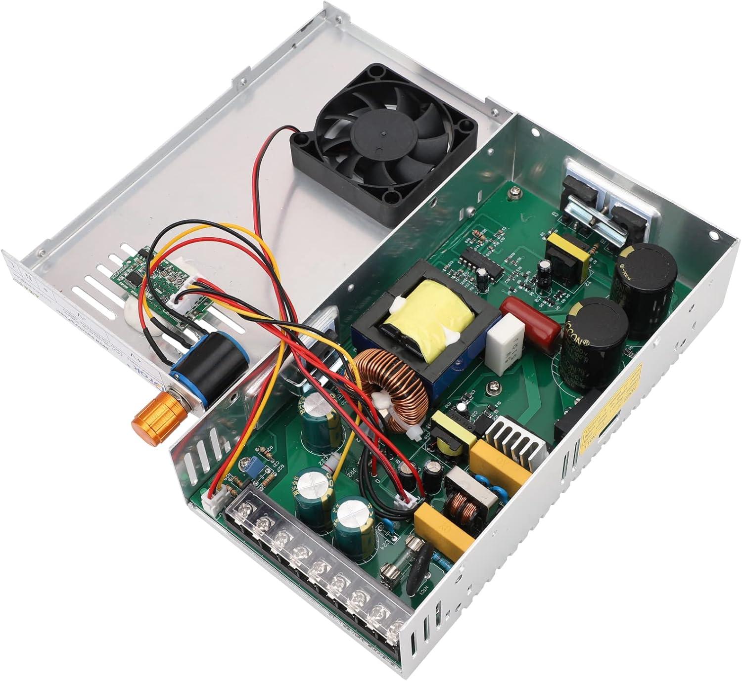imageDROK 48V Power Supply AC 110V220V to DC 048V 10A 480W Buck Converter Adjustable Variable LED Adapter Regulated 5V 12V 24V 30V 36V 48V Volt Voltage Transformer 10A Amp Charger for Lab CCTVDual Display Fix Current