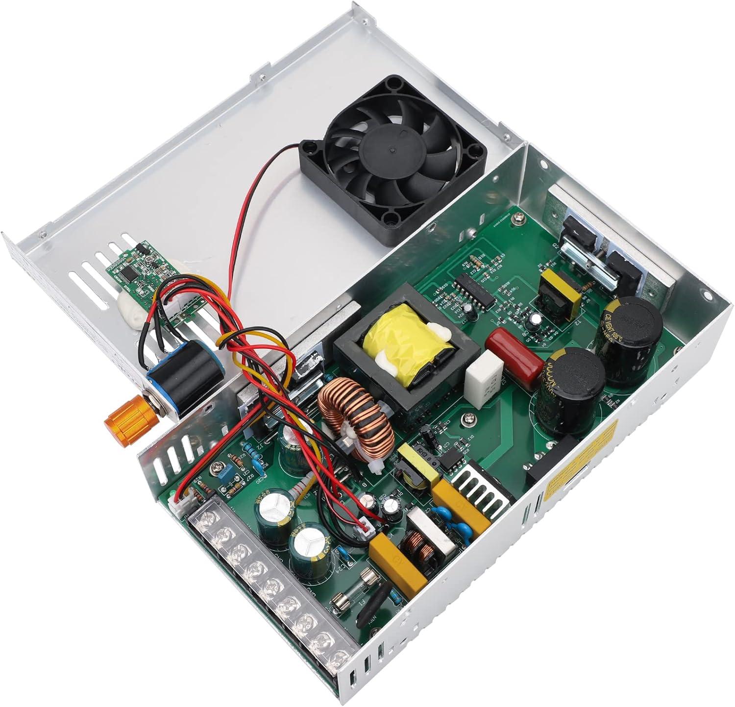 imageDROK 48V Power Supply AC 110V220V to DC 048V 10A 480W Buck Converter Adjustable Variable LED Adapter Regulated 5V 12V 24V 30V 36V 48V Volt Voltage Transformer 10A Amp Charger for Lab CCTVDual Display Fix Current