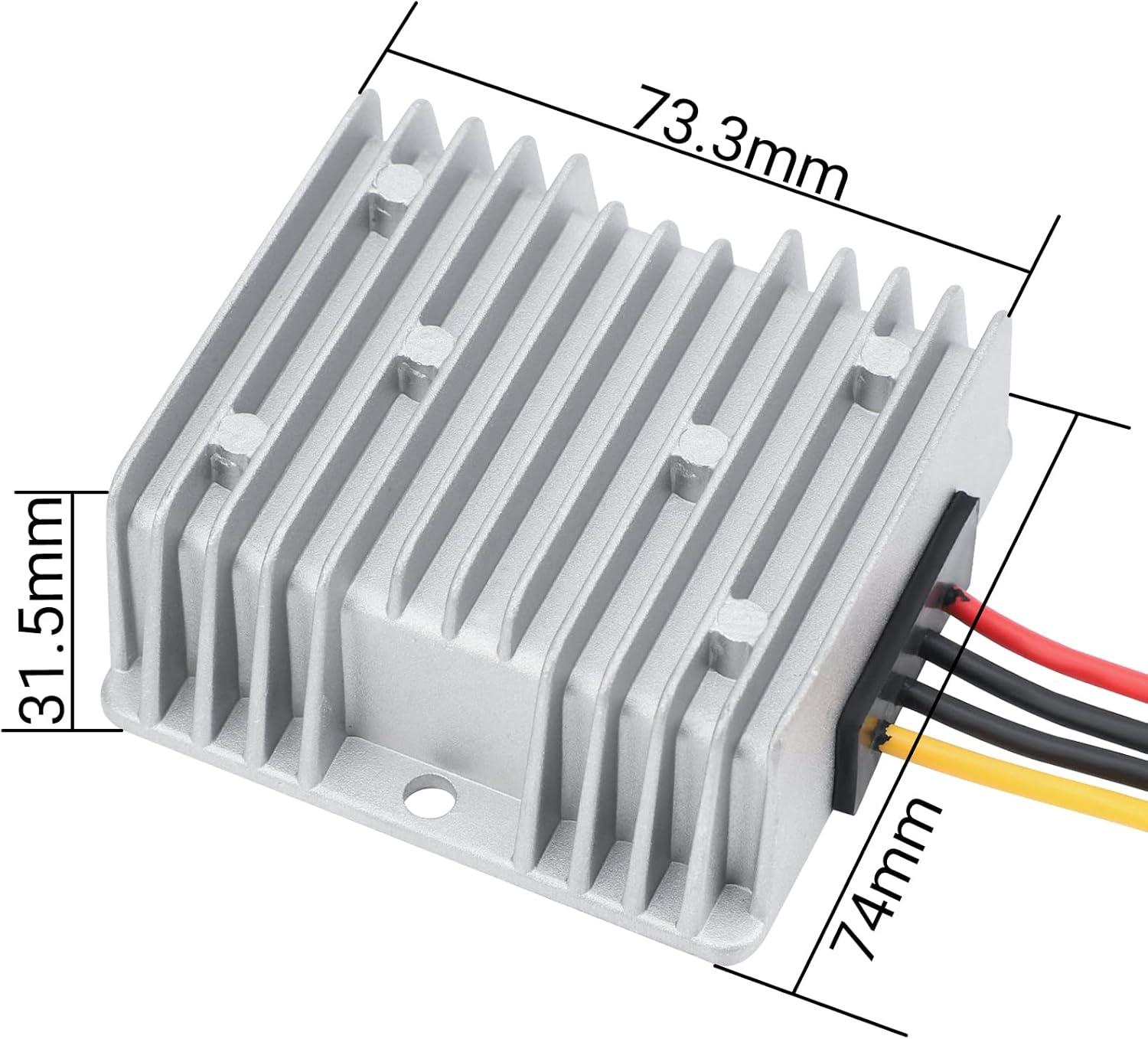 imageDROK 5V to 12V Step Up Converter  Waterproof DC Boost Converter 12V Voltage Regulator 1A 12W Power Supply for Solar Panels10A