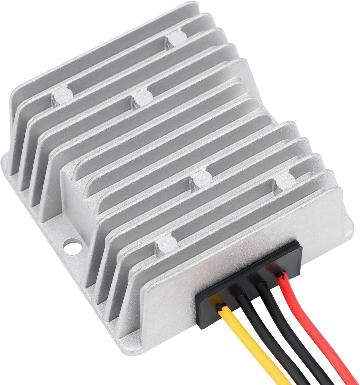 imageDROK 5V to 12V Step Up Converter  Waterproof DC Boost Converter 12V Voltage Regulator 1A 12W Power Supply for Solar Panels5A