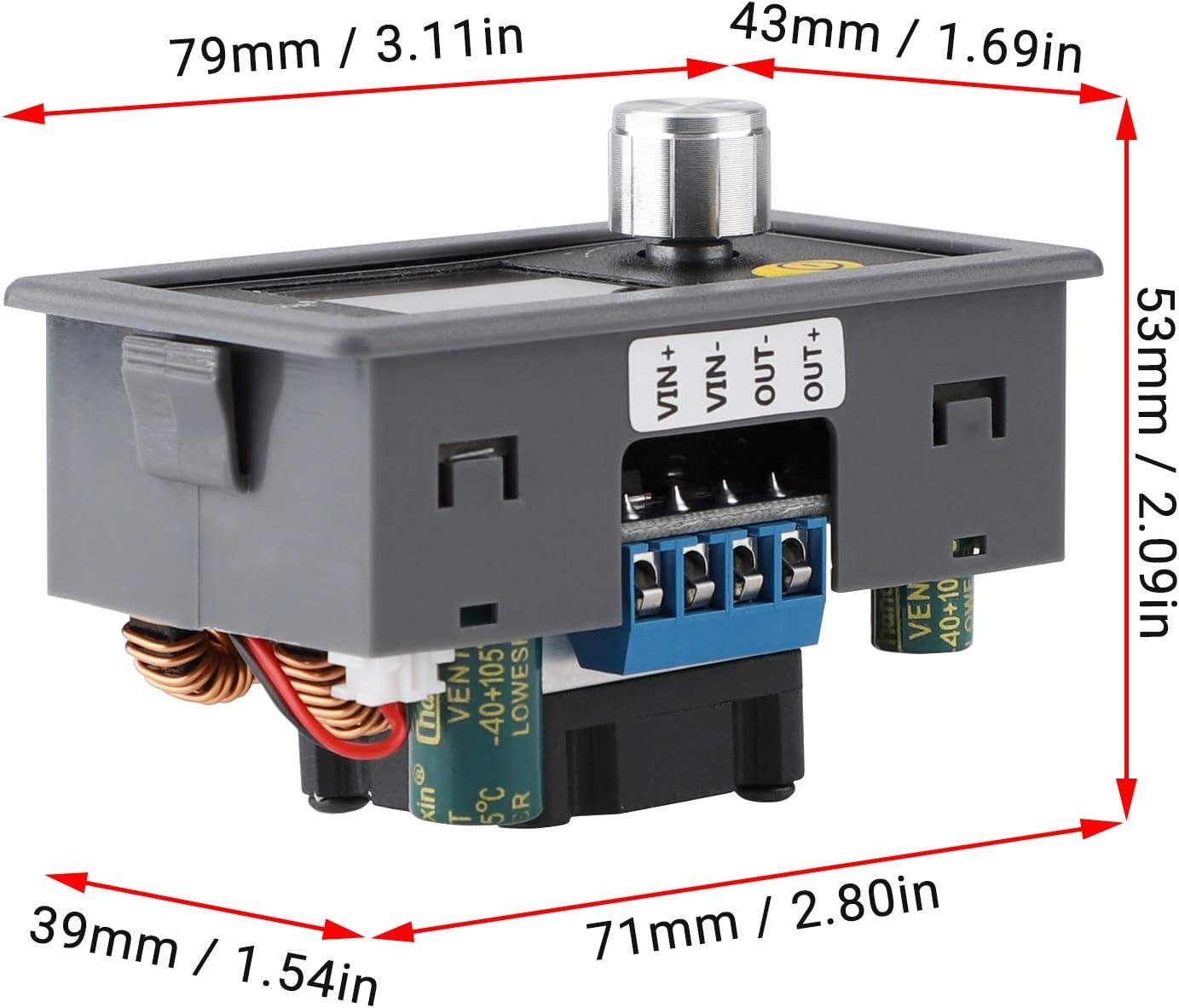 imageDROK Adjustable Voltage Regulator DC Buck Boost Converter 60V36V 9v 12v to DC 0636V 24v 5A Power Supply Panel Constant Current Volt Step Up Down ModuleBuck Boost 636V to 036V 80W