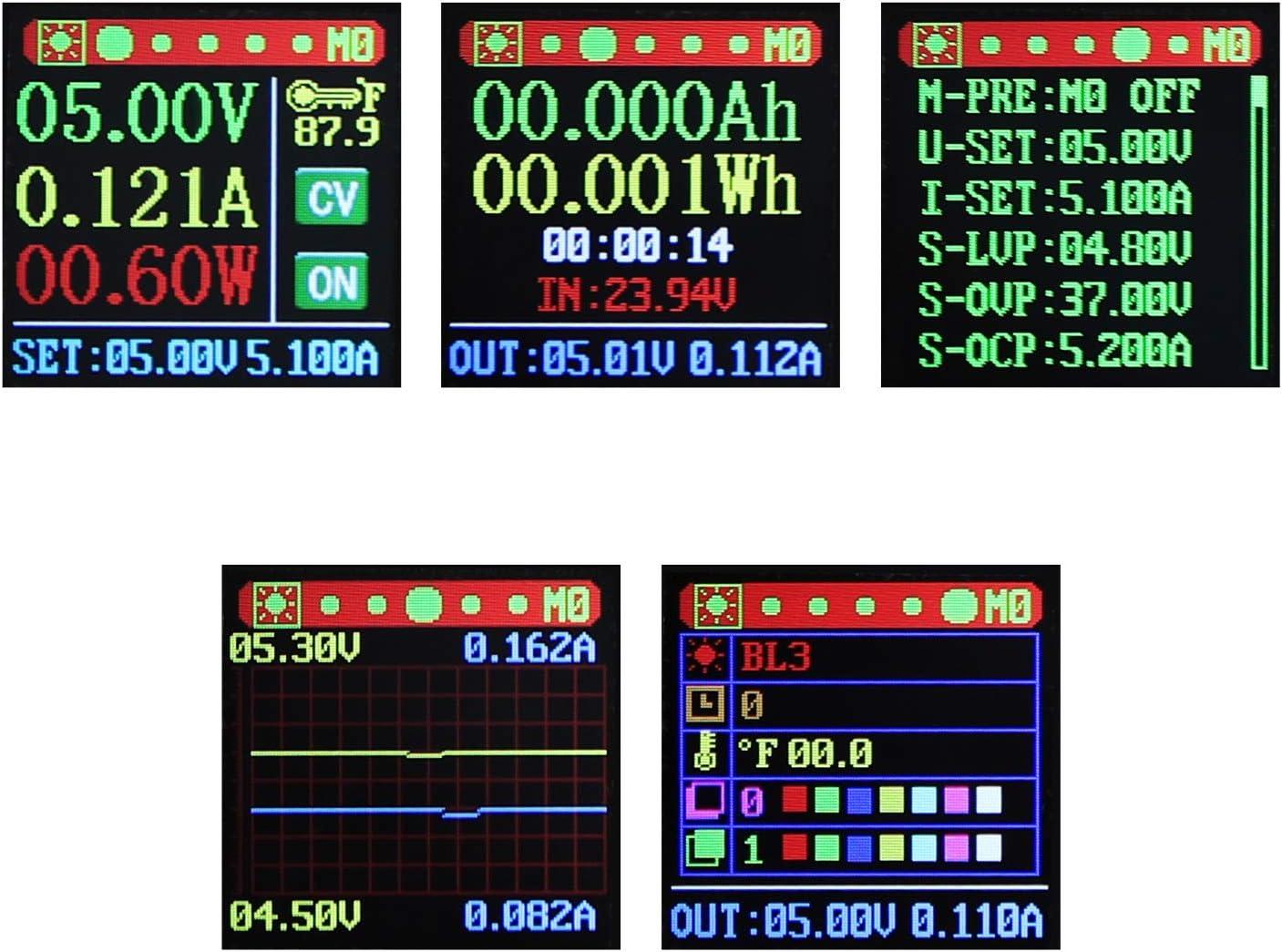imageDROK Adjustable Voltage Regulator DC Buck Boost Converter 60V36V 9v 12v to DC 0636V 24v 5A Power Supply Panel Constant Current Volt Step Up Down ModuleBuck Boost 636V to 036V 80W
