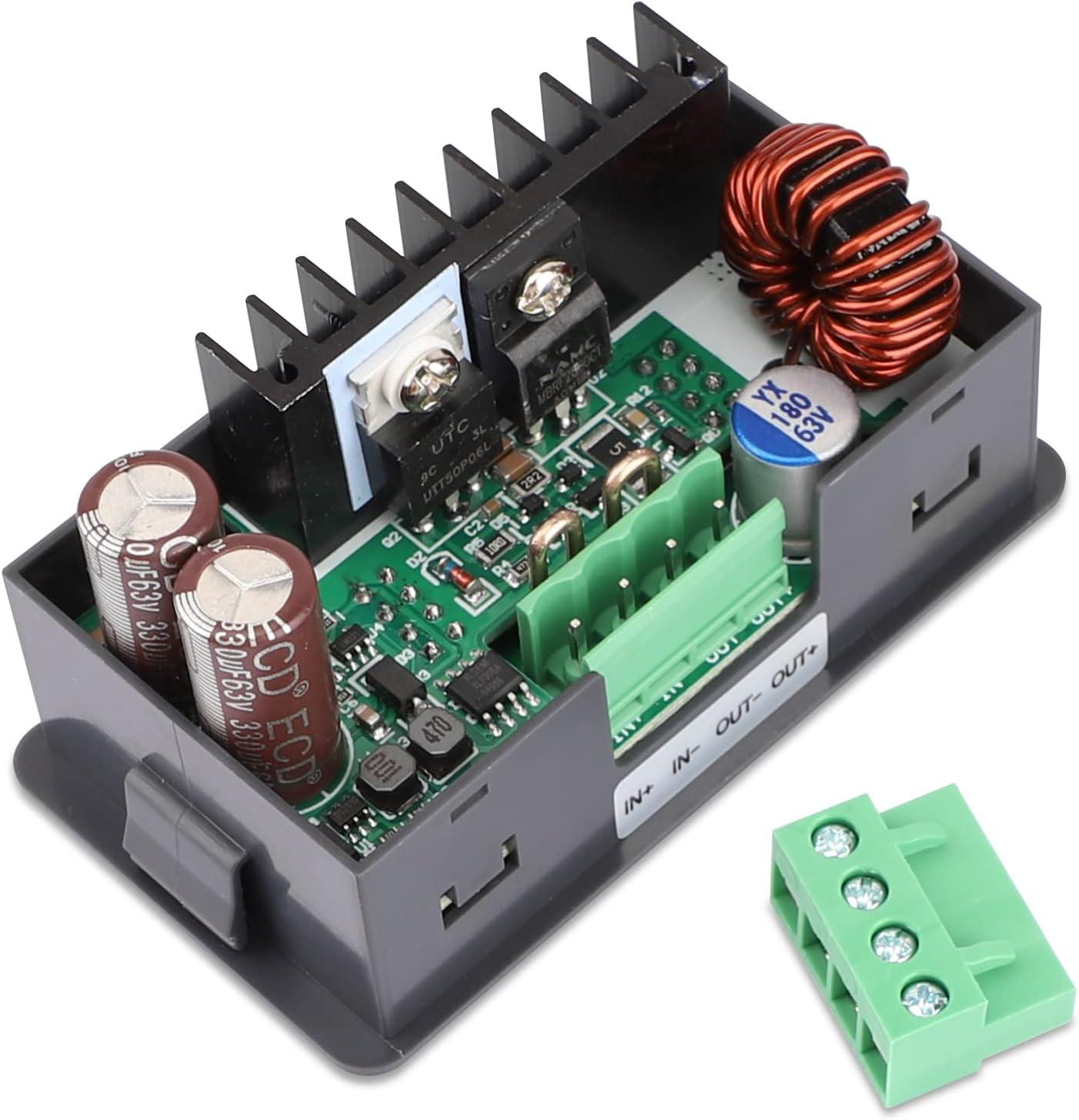 imageDROK Adjustable Voltage Regulator DC Buck Boost Converter 60V36V 9v 12v to DC 0636V 24v 5A Power Supply Panel Constant Current Volt Step Up Down ModuleBuck 655V to 050V 250W