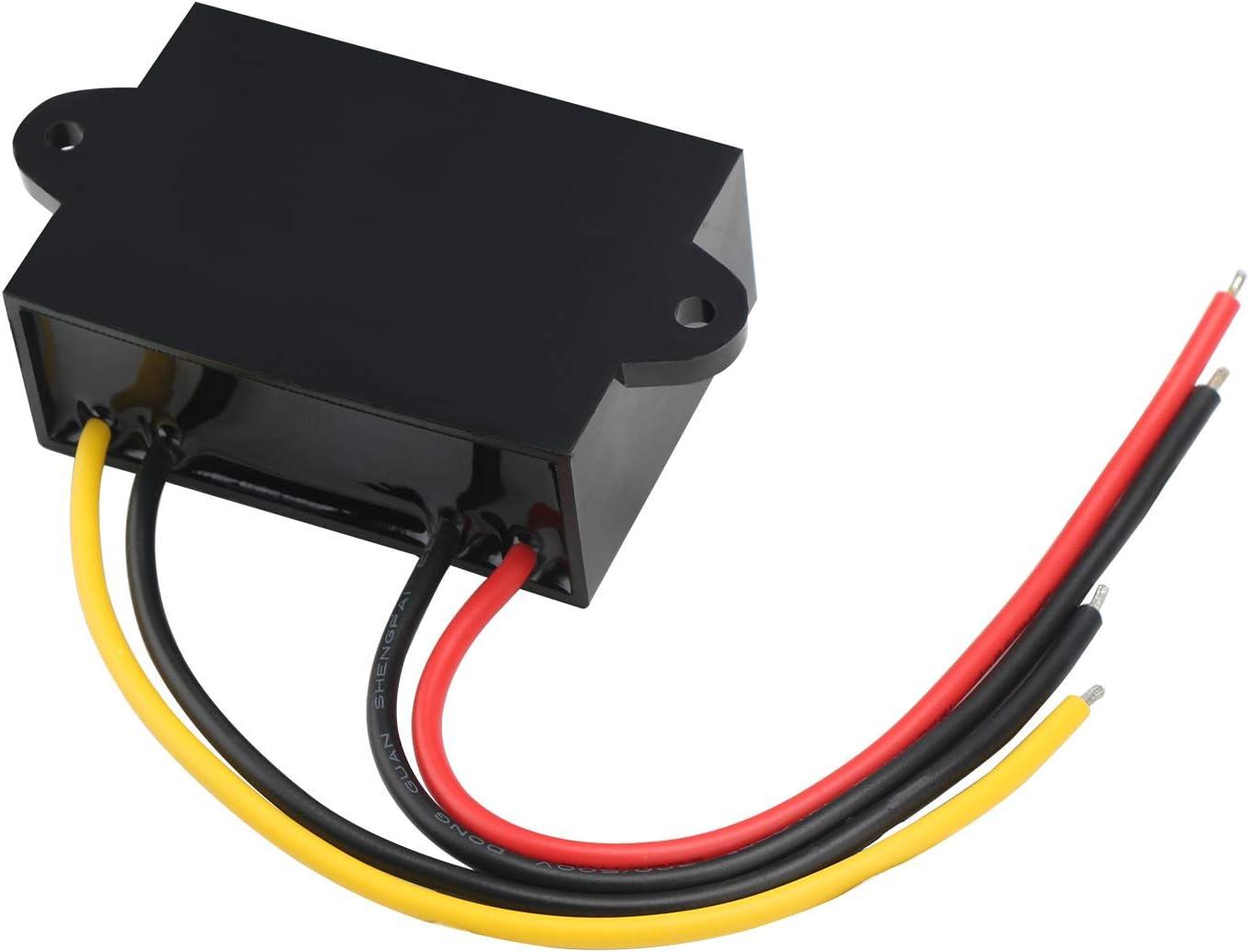 imageDROK Boost Buck Converter 9V36V to 12V 3A 36W Plastic Shell Waterproof Auto Step Up Down Voltage Regulator 12V Volt Transformer for Car Audio Solar Power System LCD Television LED Display ScreenPlastic Shell
