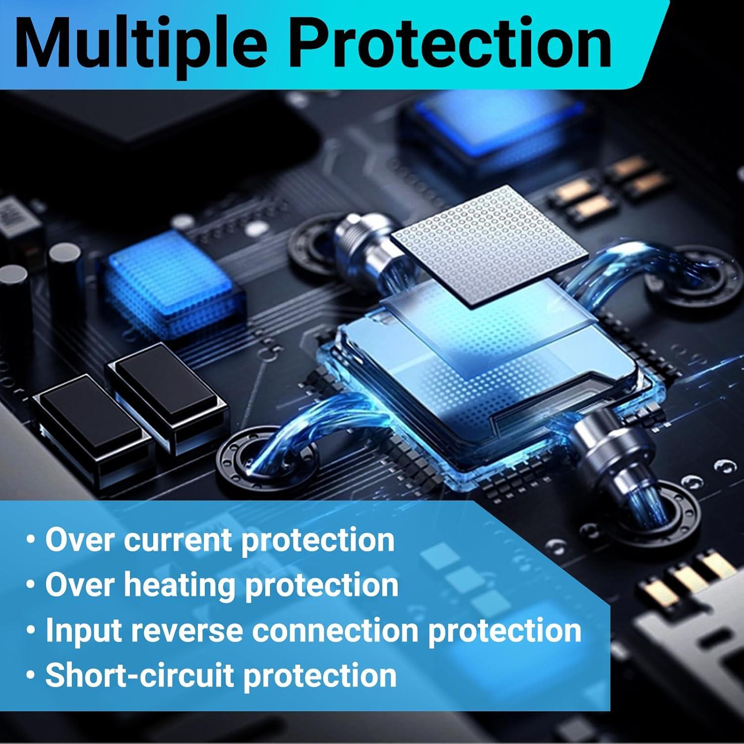 imageDROK Buck Converter DC 1132V to 75V 3A Voltage Regulator Step Down Converter Power Supply for Vehicle Car Truck RV Solar Panel12V24V to 75V