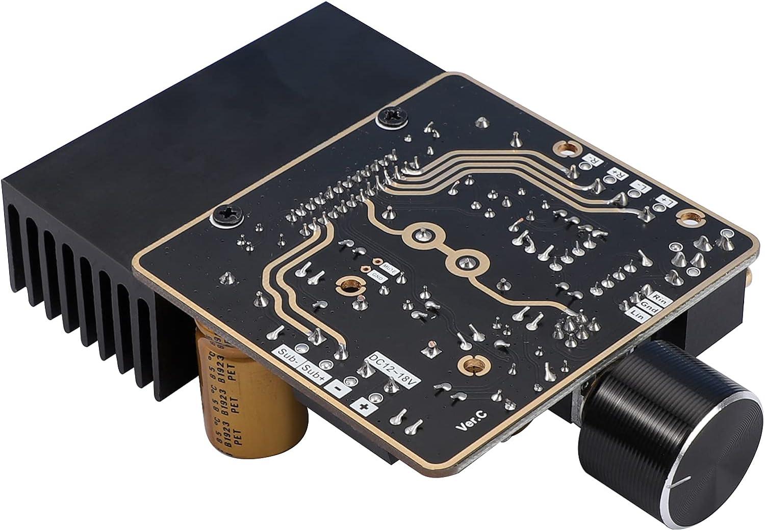 imageDROK Class AB Amplifier 21 Channel 80W80W Stereo and120W Pure Bass 918V 4 Audio Amplifier BoardBlack 2