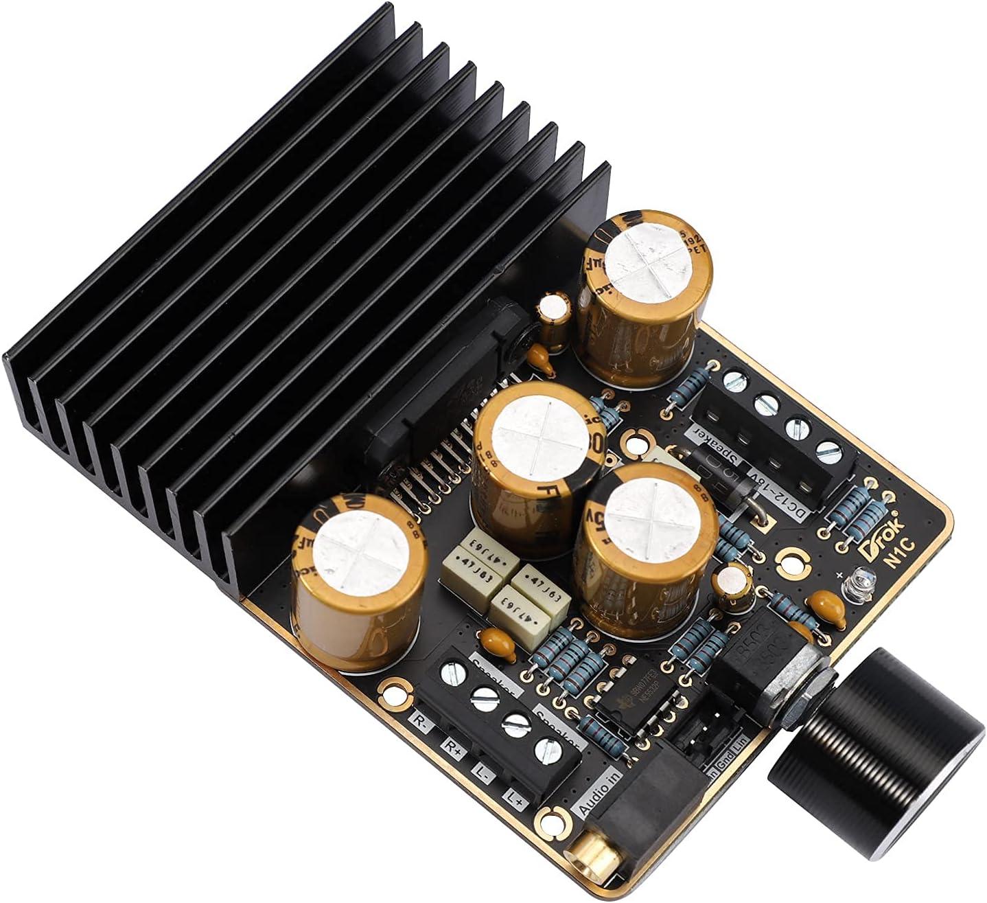 imageDROK Class AB Amplifier 21 Channel 80W80W Stereo and120W Pure Bass 918V 4 Audio Amplifier BoardBlack 2