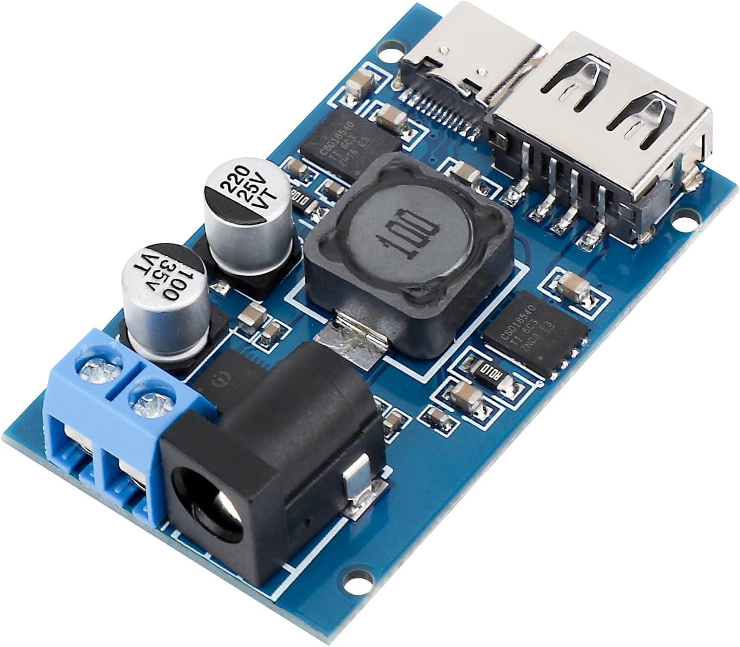 imageDROK DC Buck Converter 12V to 5V Step Down Converter Voltage Regulator 9V36V to 5V 356A Pack of 2 BlueBlue Pro1pcs