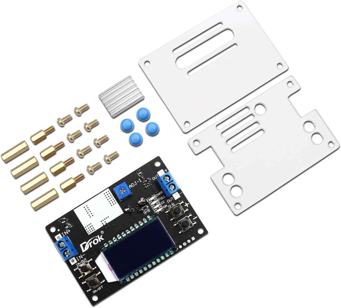 imageDROK DC Buck Converter 53V32V to 12V32V 12A Adjustable Power Supply 5v 9v 12v 24V 30V 32V Step Down Voltage Regulator with LCD Display Volt Transformer Reducer CC CV for RV Solar Panel Golf CartBuck 6536V to 12V32V 45A