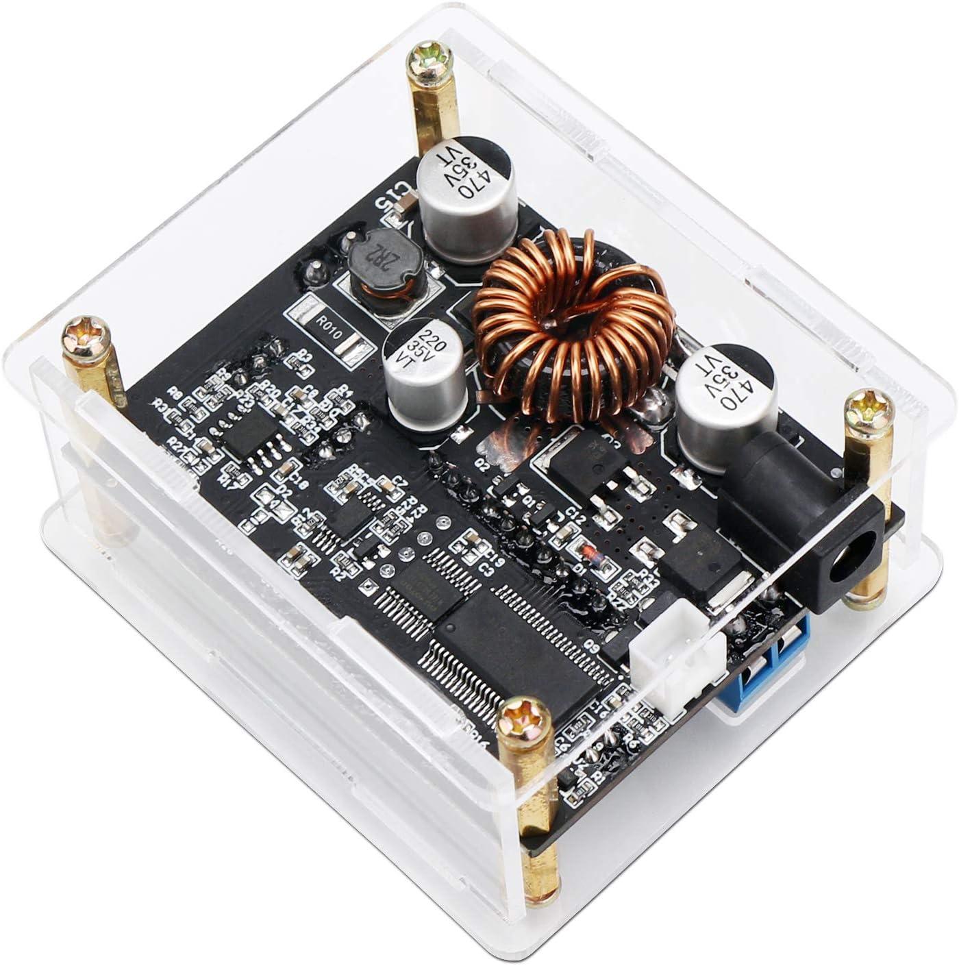 imageDROK DC Buck Converter 53V32V to 12V32V 12A Adjustable Power Supply 5v 9v 12v 24V 30V 32V Step Down Voltage Regulator with LCD Display Volt Transformer Reducer CC CV for RV Solar Panel Golf CartBuck Boost 5530V to 0530V 4A