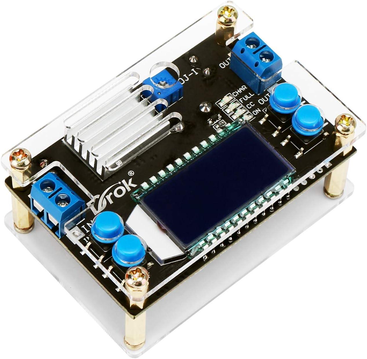 imageDROK DC Buck Converter 53V32V to 12V32V 12A Adjustable Power Supply 5v 9v 12v 24V 30V 32V Step Down Voltage Regulator with LCD Display Volt Transformer Reducer CC CV for RV Solar Panel Golf CartBuck 6536V to 12V32V 45A