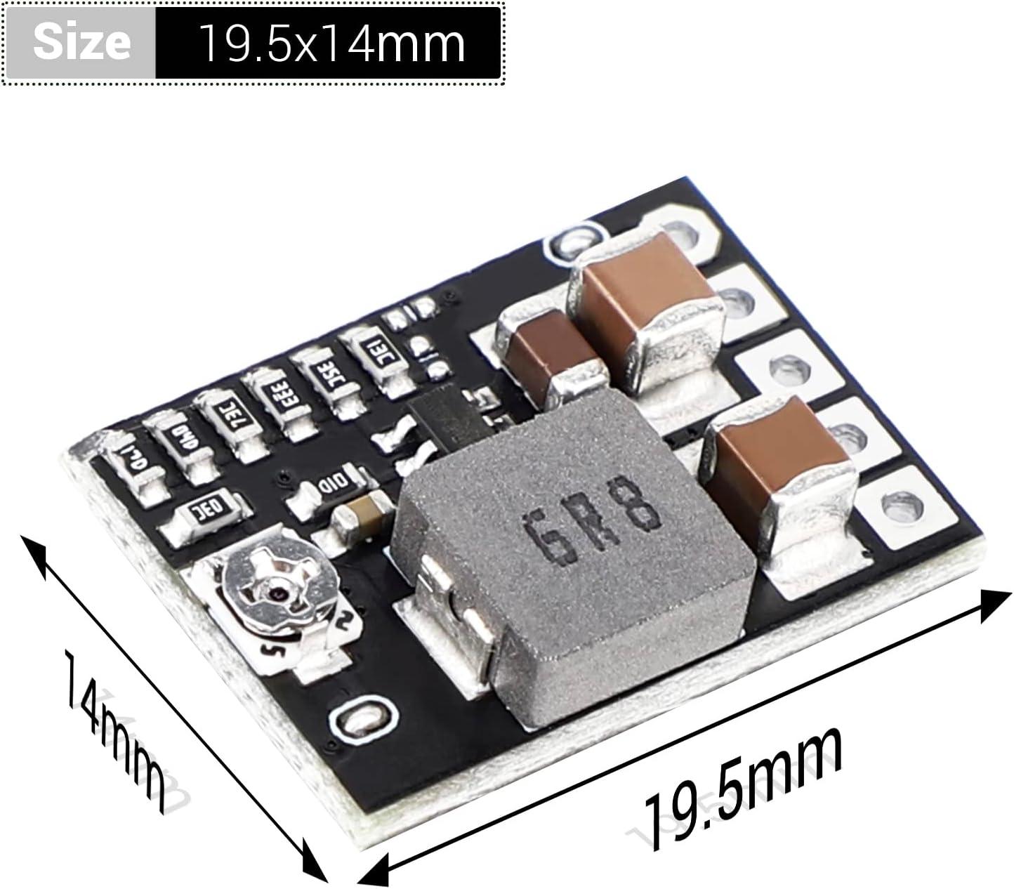 imageDROK DC Buck Converter 6pcs Mini Voltage Regulator DC 4520V 12V 9V Step Down to 5V Reducer Board 3A 10W Fixed Adjustable Volt Output StepDown Transformer Power Supply Stabilizer Module5pcs 4520V to 5V