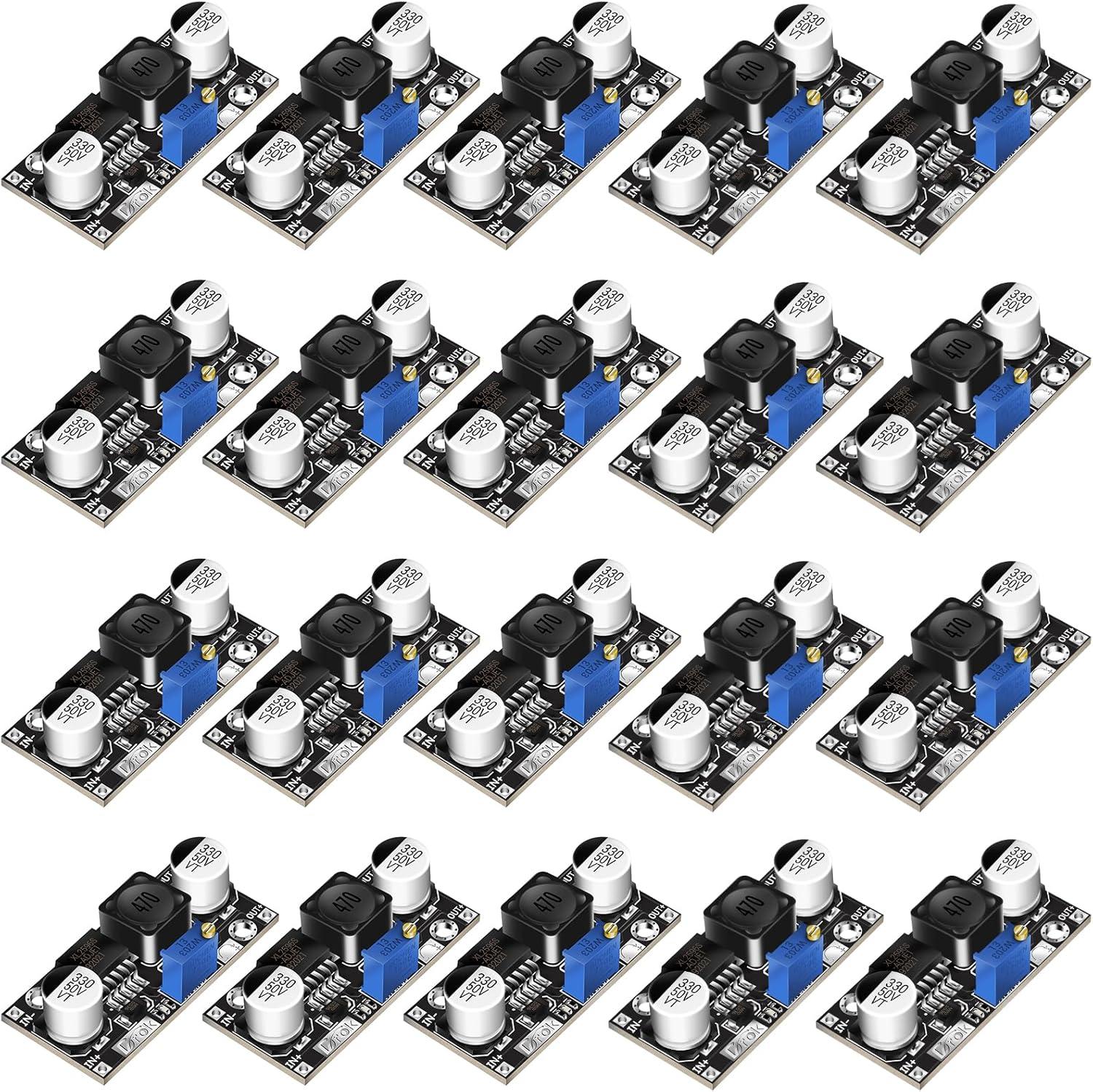 imageDROK DC Buck Converter Adjustable DC Voltage Regulator Adjustable 4540V to 12537V 36V 24V 12V 9V 5V 3V Variable Voltage Stabilizer Power Supply Volt Reducer Step Down TransformerBlack