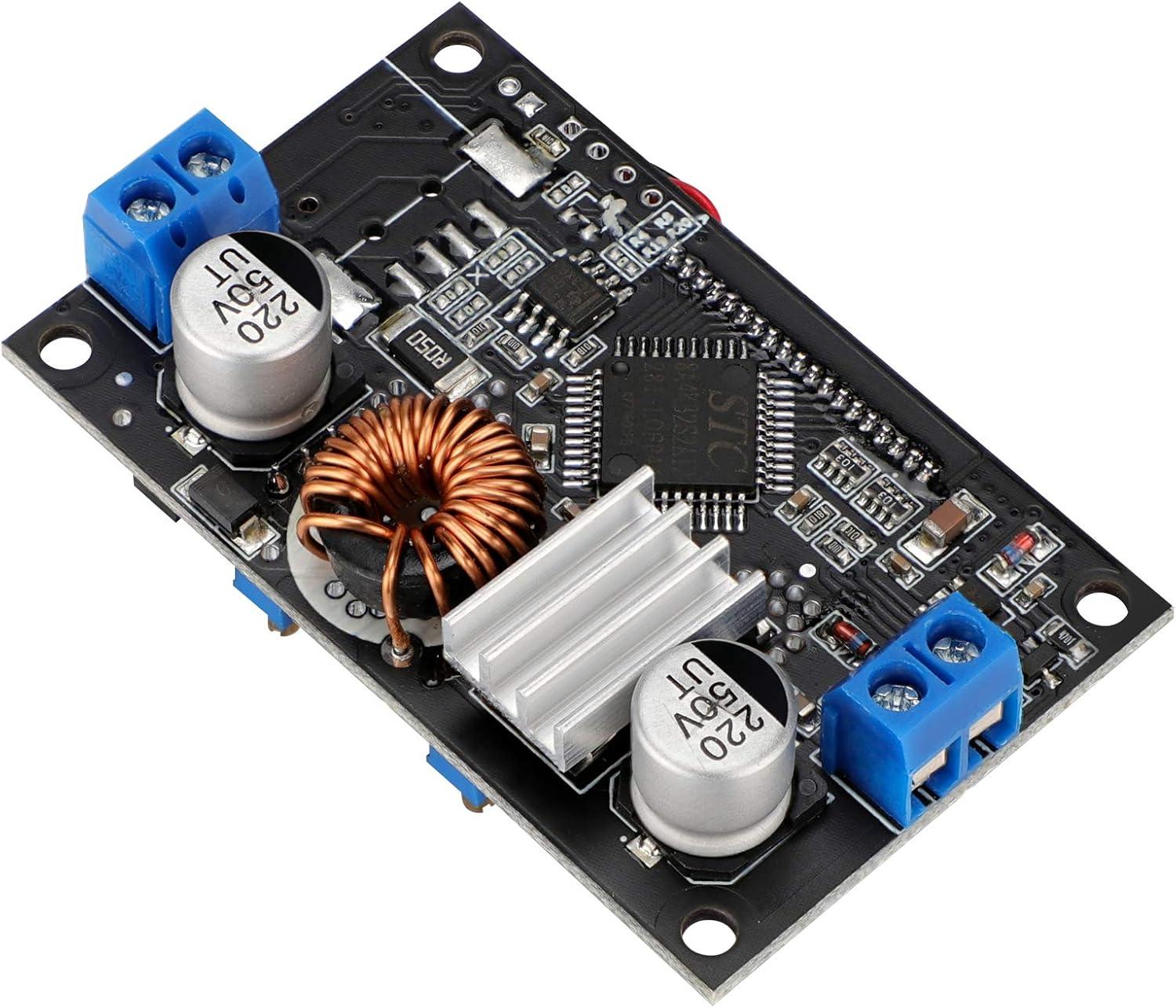 imageDROK DC Buck Converter Adjustable Voltage Regulator 12V 6V32V to 1532V 5A LCD Screen Step Down Converter with USB Port and Protective CaseBoost 630V to 732V