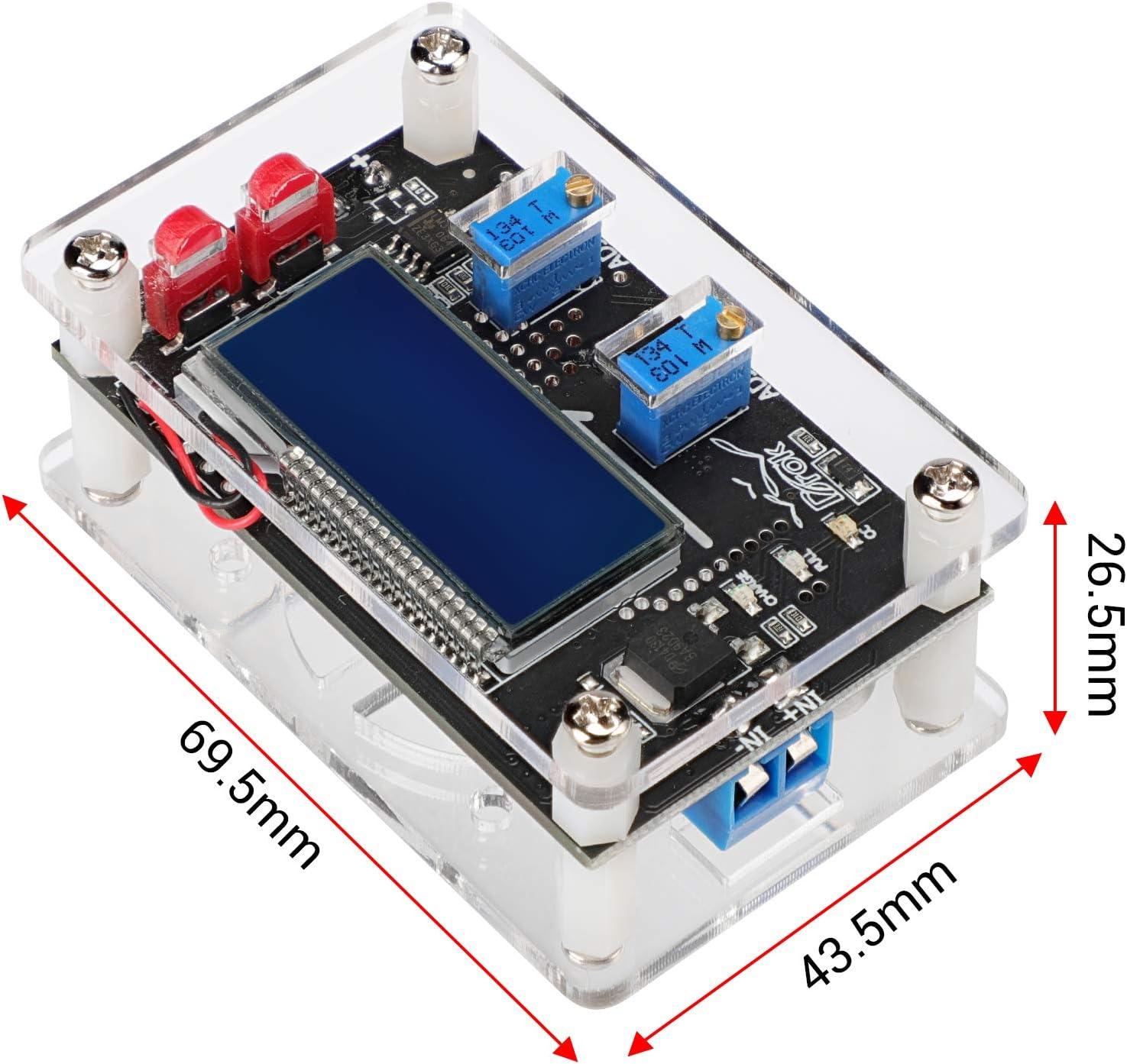 imageDROK DC Buck Converter Adjustable Voltage Regulator 12V 6V32V to 1532V 5A LCD Screen Step Down Converter with USB Port and Protective CaseBoost 630V to 732V