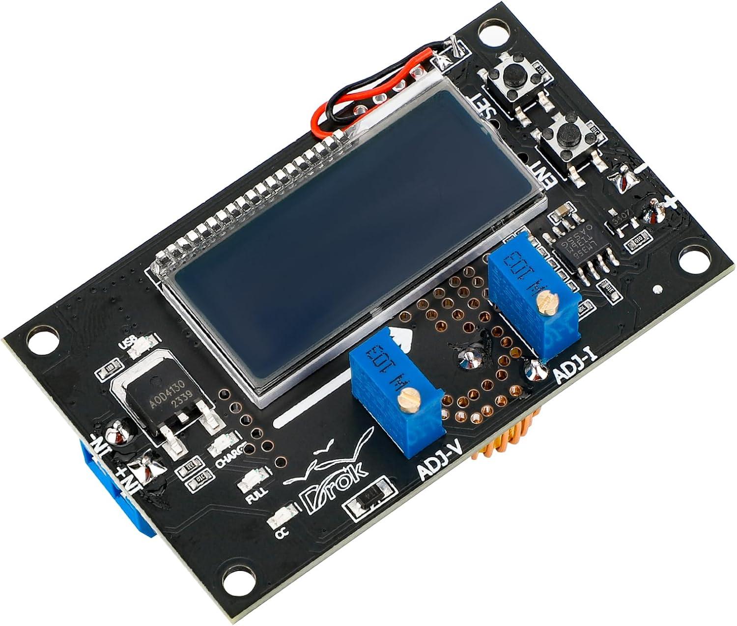 imageDROK DC Buck Converter Adjustable Voltage Regulator 12V 6V32V to 1532V 5A LCD Screen Step Down Converter with USB Port and Protective CaseBuck 632V to 1532V  2pcs