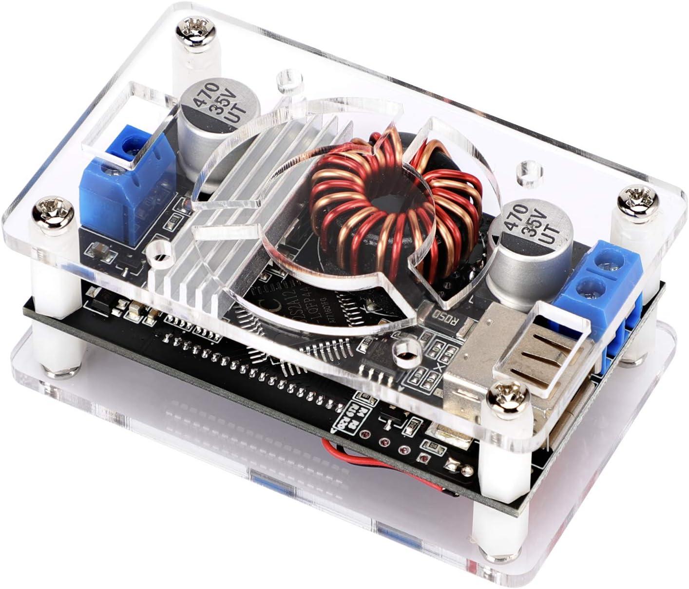imageDROK DC Buck Converter Adjustable Voltage Regulator 12V 6V32V to 1532V 5A LCD Screen Step Down Converter with USB Port and Protective CaseBuck Boost 630V to 0530V