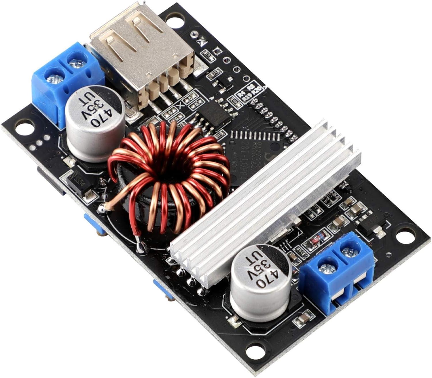 imageDROK DC Buck Converter Adjustable Voltage Regulator 12V 6V32V to 1532V 5A LCD Screen Step Down Converter with USB Port and Protective CaseBuck Boost 630V to 0530V  2pcs