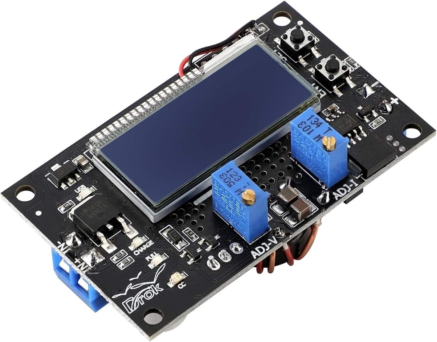 imageDROK DC Buck Converter Adjustable Voltage Regulator 12V 6V32V to 1532V 5A LCD Screen Step Down Converter with USB Port and Protective CaseBuck Boost 630V to 0530V  2pcs
