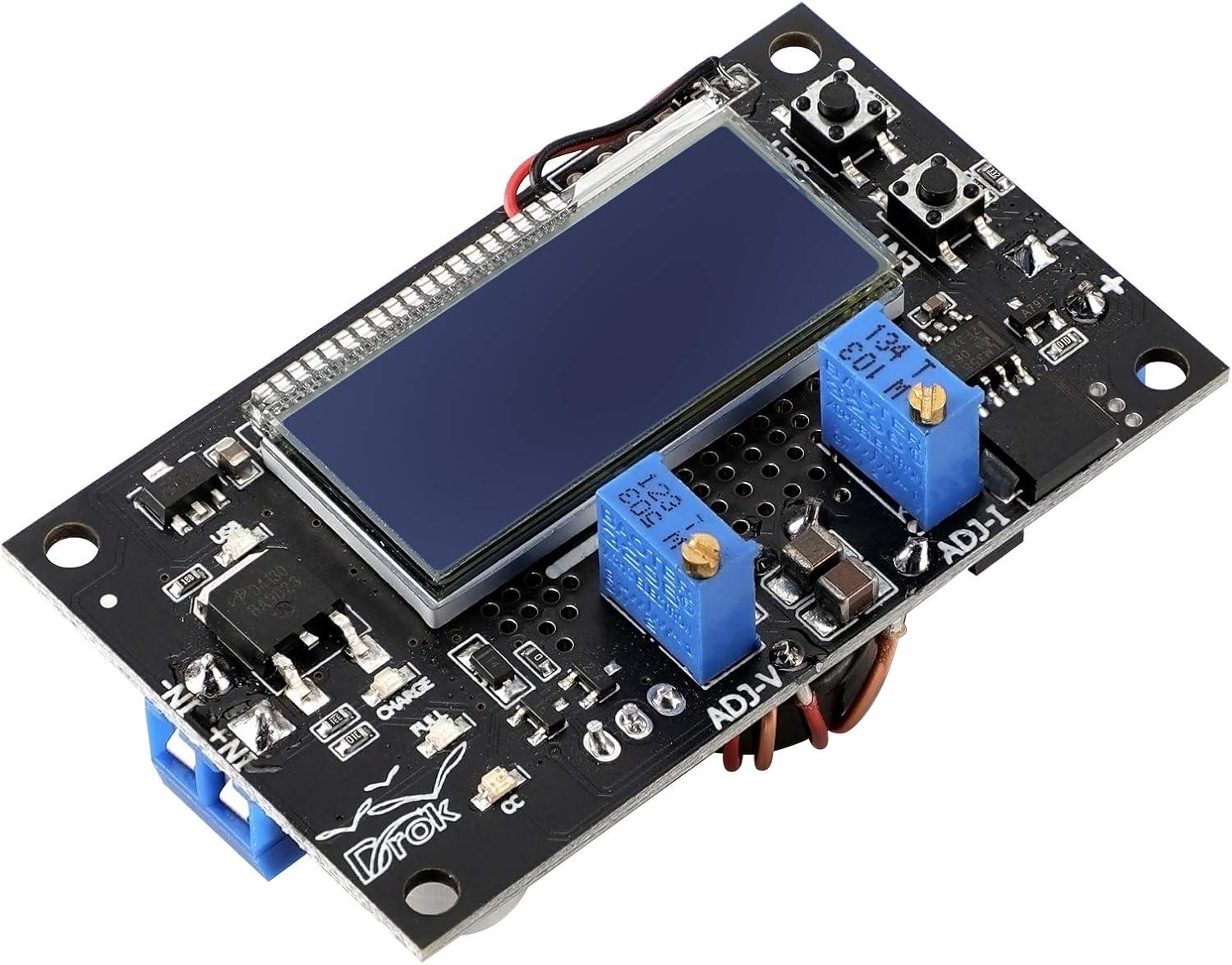 imageDROK DC Buck Converter Adjustable Voltage Regulator 12V 6V32V to 1532V 5A LCD Screen Step Down Converter with USB Port and Protective CaseBuck Boost 630V to 0530V