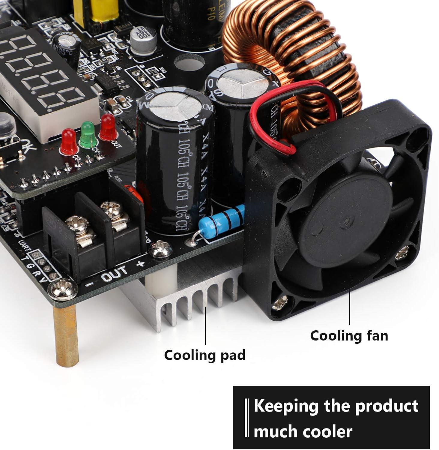 imageDROK DC Buck Converter DC to DC Step Down Power Supply Module 10V65V to 060V 012A Adjustable Voltage Regulator Transformer Board with LED Display for Volt Reducer65V to 12V 12A