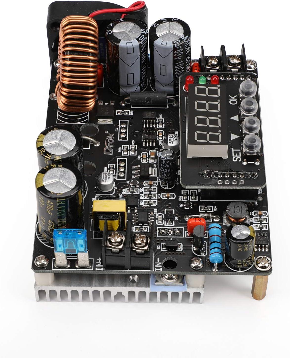 imageDROK DC Buck Converter DC to DC Step Down Power Supply Module 10V65V to 060V 012A Adjustable Voltage Regulator Transformer Board with LED Display for Volt Reducer65V to 12V 12A