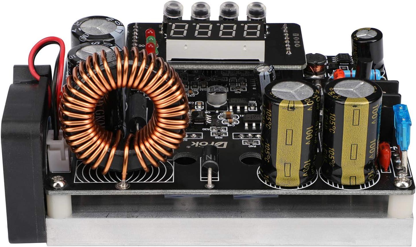 imageDROK DC Buck Converter DC to DC Step Down Power Supply Module 10V65V to 060V 012A Adjustable Voltage Regulator Transformer Board with LED Display for Volt Reducer65V to 12V 12A