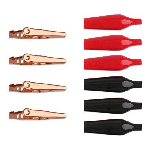 imageDROK Jumper Wires with Alligator Clips Electrical  10pcs 45mm Large Pure Copper 196 inches50cm Test Leads with Alligator Clips for Multimeter Electrical TestingTest Probes  Leads