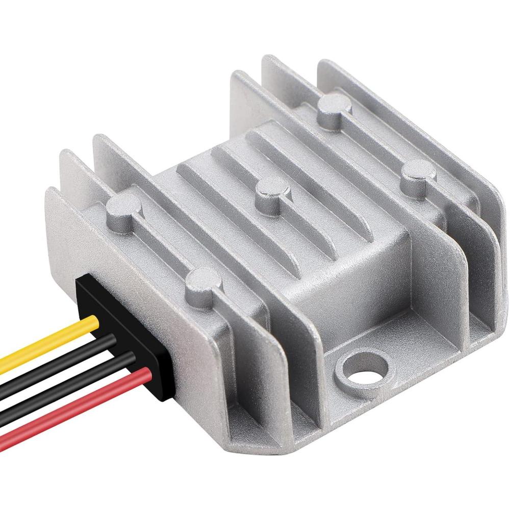 imageDROK Adjustable Voltage Regulator IP68 Waterproof DC to DC Buck Converter 835V to 324V 5A Aluminum Protective Case Step Down Converter 5V 12V Power Supply