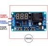 imageDROK 12V Timer Relay LED Display 4Mode OnOff Automotive Time Delay Relay Electric Delay Timer Switch 01s to 999min1pcs