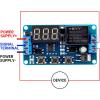 imageDROK 12V Timer Relay LED Display 4Mode OnOff Automotive Time Delay Relay Electric Delay Timer Switch 01s to 999min2pcs