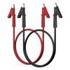 imageDROK 14 AWG Test Leads with Alligator Clips  Pack of 2 Multimeter Alligator Clips with Wires 19A 50cm 14 Gauge WireBlack and Red