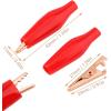 imageDROK 20pcs Insulated Alligator Clips Electrical Large  177 inch45mm 10A Pure Copper Alligator Clips for Multimeter127mm