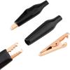 imageDROK 20pcs Insulated Alligator Clips Electrical Large  177 inch45mm 10A Pure Copper Alligator Clips for Multimeter1435mm