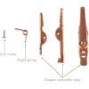 imageDROK 20pcs Insulated Alligator Clips Electrical Large  177 inch45mm 10A Pure Copper Alligator Clips for Multimeter1435mm