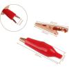 imageDROK 20pcs Insulated Alligator Clips Electrical Large  177 inch45mm 10A Pure Copper Alligator Clips for Multimeter17745mm