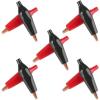 imageDROK 20pcs Insulated Alligator Clips Electrical Large  177 inch45mm 10A Pure Copper Alligator Clips for Multimeter17745mm
