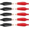 imageDROK 20pcs Insulated Alligator Clips Electrical Large  177 inch45mm 10A Pure Copper Alligator Clips for Multimeter17745mm
