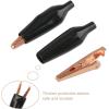 imageDROK 20pcs Insulated Alligator Clips Electrical Large  177 inch45mm 10A Pure Copper Alligator Clips for Multimeter17745mm