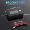 imageDROK 2pcs 12V Battery Capacity Monitor 10100V 24V 36V 48V Digital Battery Status Tester Meter Remaining Percentage Level Voltage Power Indicator Panel Gauge for Marine RV Fahrenheit TemperaturBlack