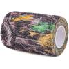 imageDROK 410 Roll Camo Tape Wrap Camouflage SelfAdhesive Camo Stick Bandage for Outdoor Sports Climbing Camping 23in x 1476ft for Range Finder Camera Flashlight BicycleBionic Wood