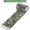 imageDROK 410 Roll Camo Tape Wrap Camouflage SelfAdhesive Camo Stick Bandage for Outdoor Sports Climbing Camping 23in x 1476ft for Range Finder Camera Flashlight BicycleForest