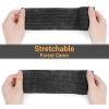 imageDROK 410 Roll Camo Tape Wrap Camouflage SelfAdhesive Camo Stick Bandage for Outdoor Sports Climbing Camping 23in x 1476ft for Range Finder Camera Flashlight BicycleBlack