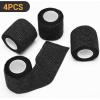 imageDROK 410 Roll Camo Tape Wrap Camouflage SelfAdhesive Camo Stick Bandage for Outdoor Sports Climbing Camping 23in x 1476ft for Range Finder Camera Flashlight BicycleBlack