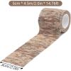 imageDROK 410 Roll Camo Tape Wrap Camouflage SelfAdhesive Camo Stick Bandage for Outdoor Sports Climbing Camping 23in x 1476ft for Range Finder Camera Flashlight BicycleDesert