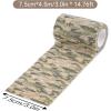 imageDROK 410 Roll Camo Tape Wrap Camouflage SelfAdhesive Camo Stick Bandage for Outdoor Sports Climbing Camping 23in x 1476ft for Range Finder Camera Flashlight BicycleGrass